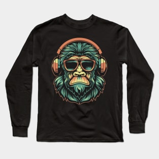 Sasquatch bigfoot rock on Long Sleeve T-Shirt